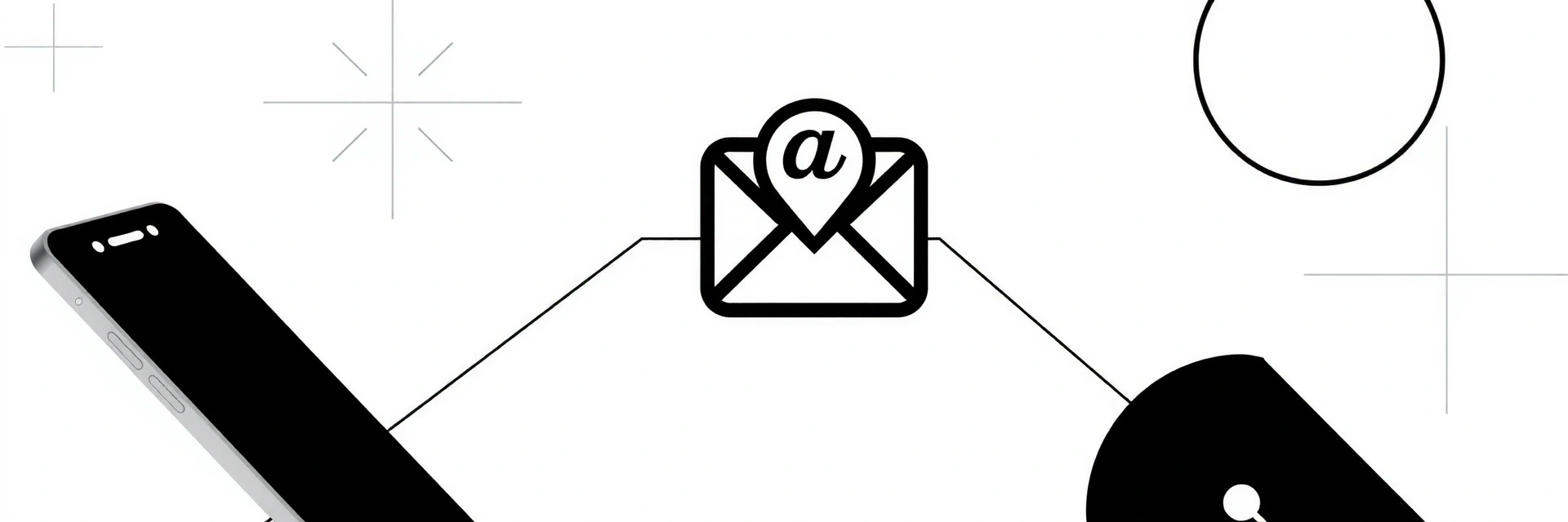 Εικονογράφηση επικοινωνίας με τηλέφωνο, email και τοποθεσία