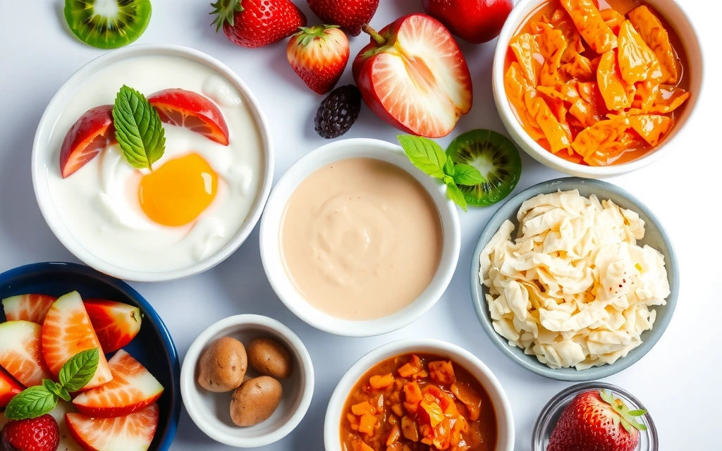 Εικόνα γιαουρτιού και κεφίρ με φρούτα